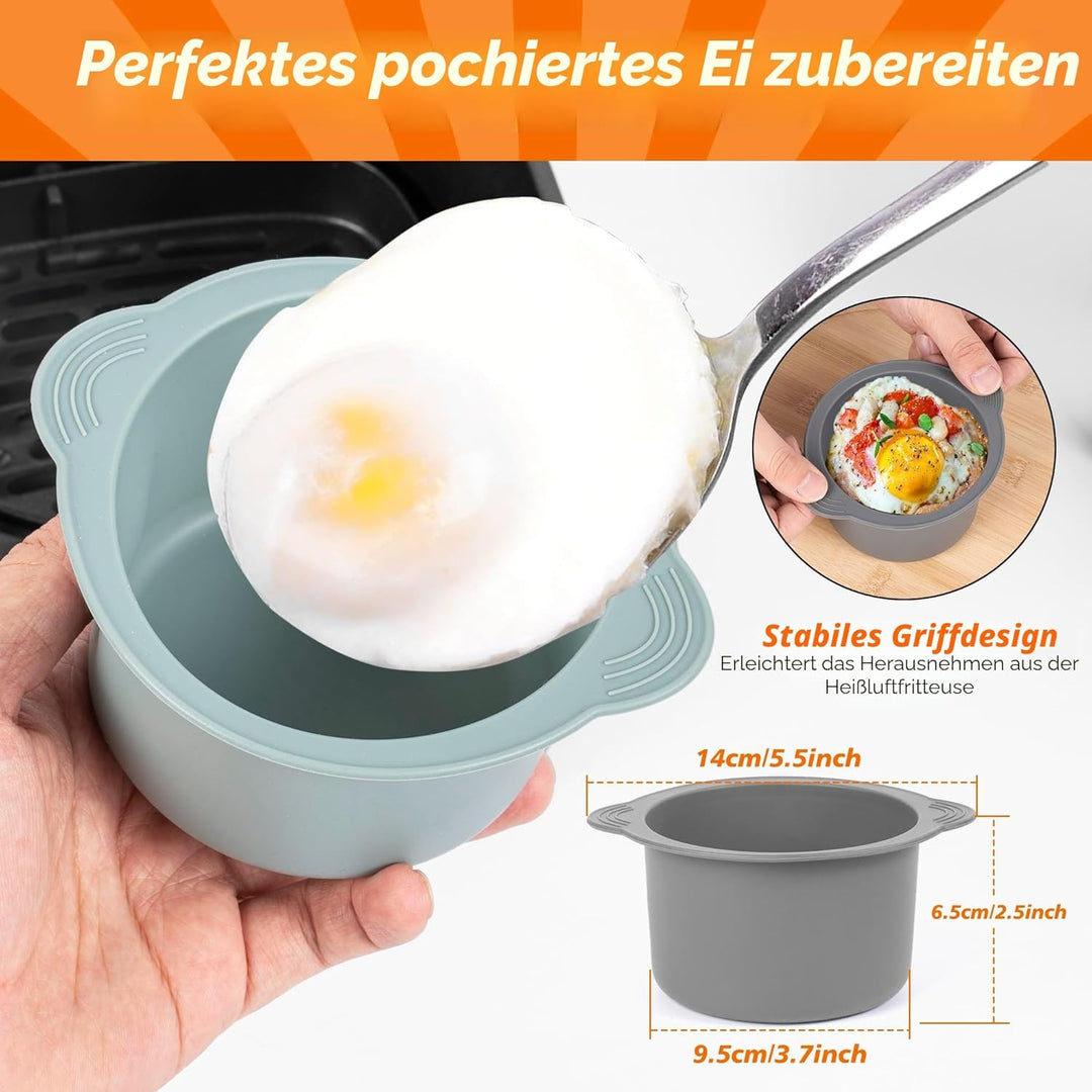 28 Stück Silikonform Heissluftfritteuse für Ninja Foodi Flexdrawer 10,4 l AF500EU, COSORI Heissluftf