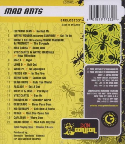 Riddim 33: Mad Ants, Audio-CD