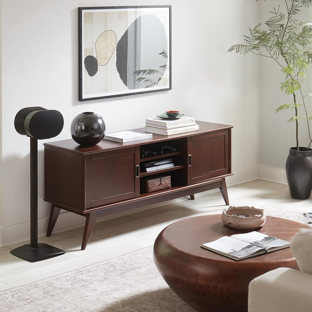 Sanus Lautsprecherständer für Sonos Era 300 Single WSSE31, Feste Höhe Schwarz, Schwarz