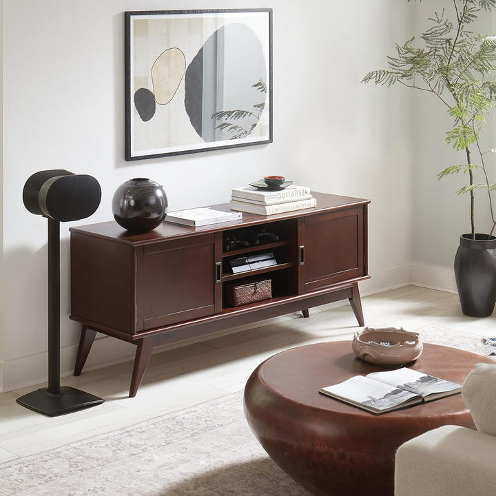 Sanus Lautsprecherständer für Sonos Era 300 Single WSSE31, Feste Höhe Schwarz, Schwarz