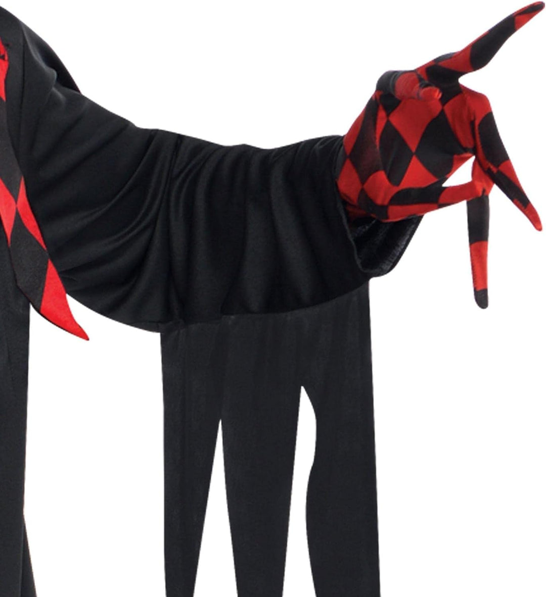 Amscan International Herren Halloween Krazed Schwarz-Clown Jester Red & Fancy Dress Party Kostüm Her