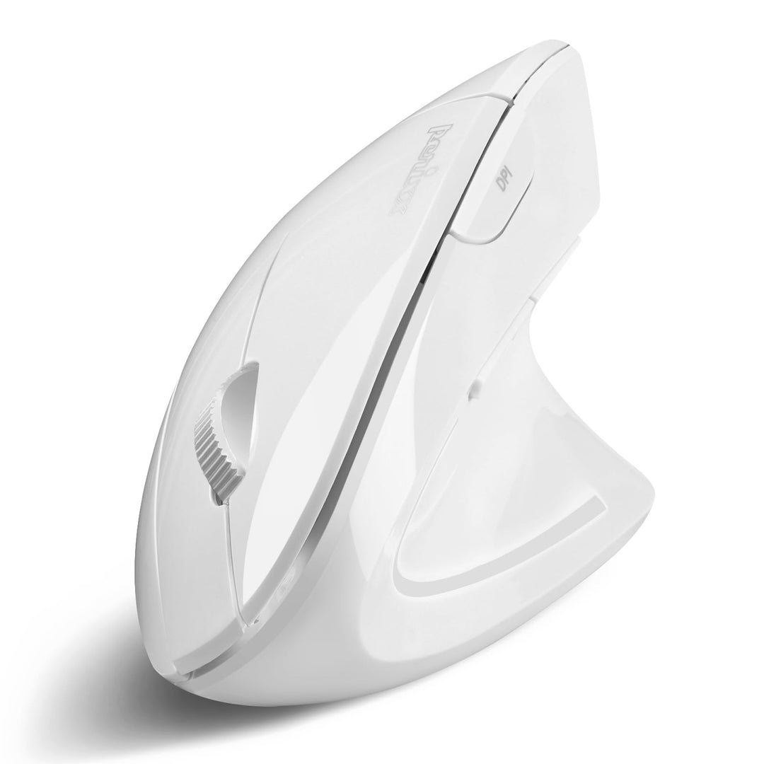 Perixx PERIMICE-813W Vertikale Bluetooth-Maus - Kabellose 3-in-1-Multi-Device-Technologie - Reise-Tr