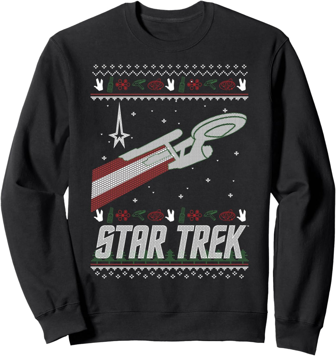 Star Trek Original Series Holiday Enterprise Sweatshirt
