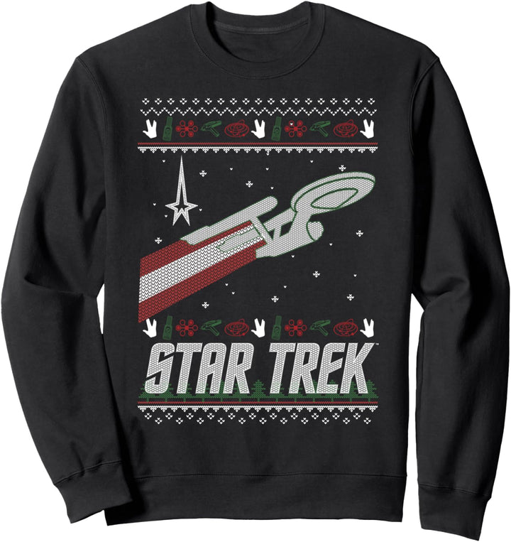 Star Trek Original Series Holiday Enterprise Sweatshirt