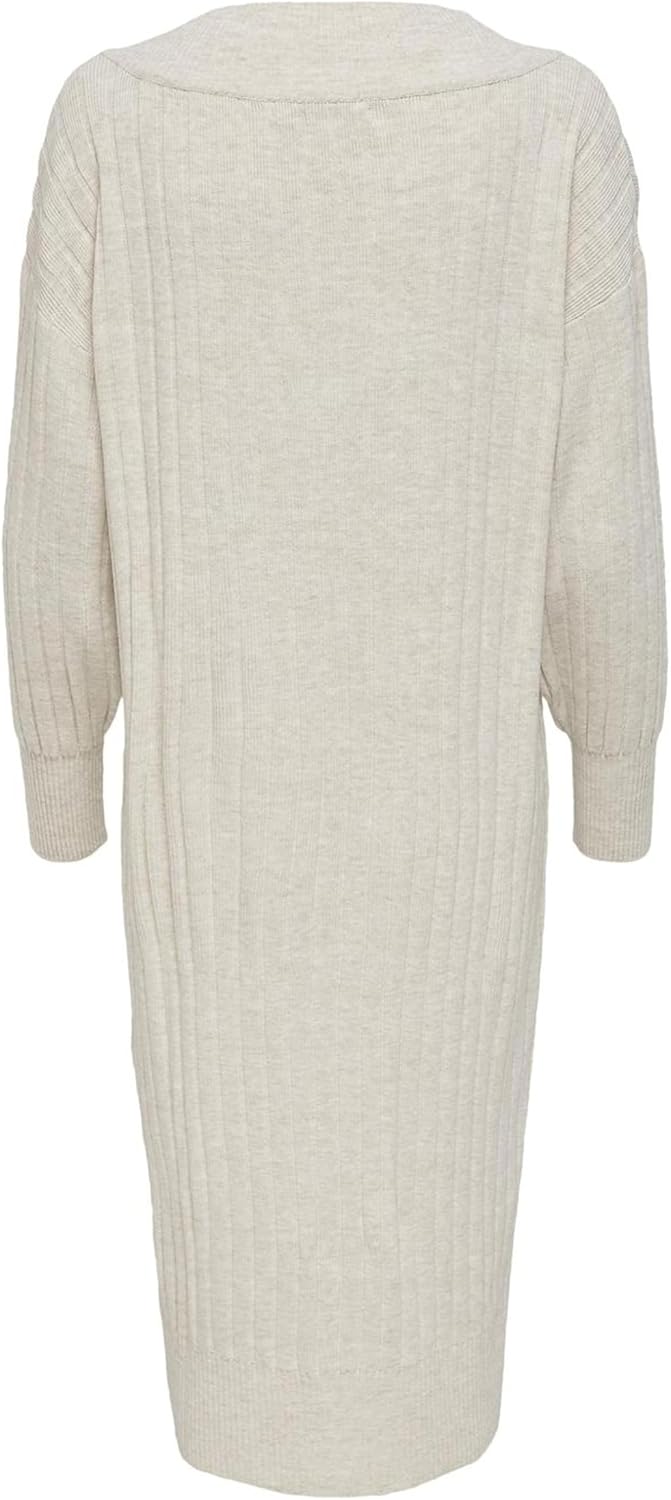 ONLY Female Strickkleid Onlnew Langes Kleid XS Pumice Stone 1, XS Pumice Stone 1