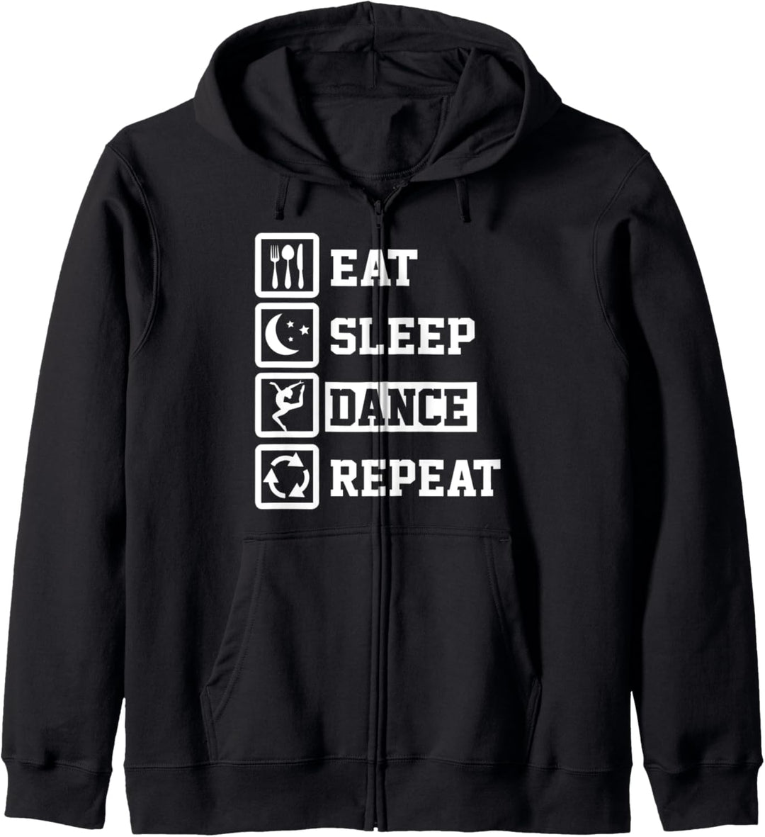 Eat Sleep Ballet Repeat Funny Ballet Kapuzenjacke
