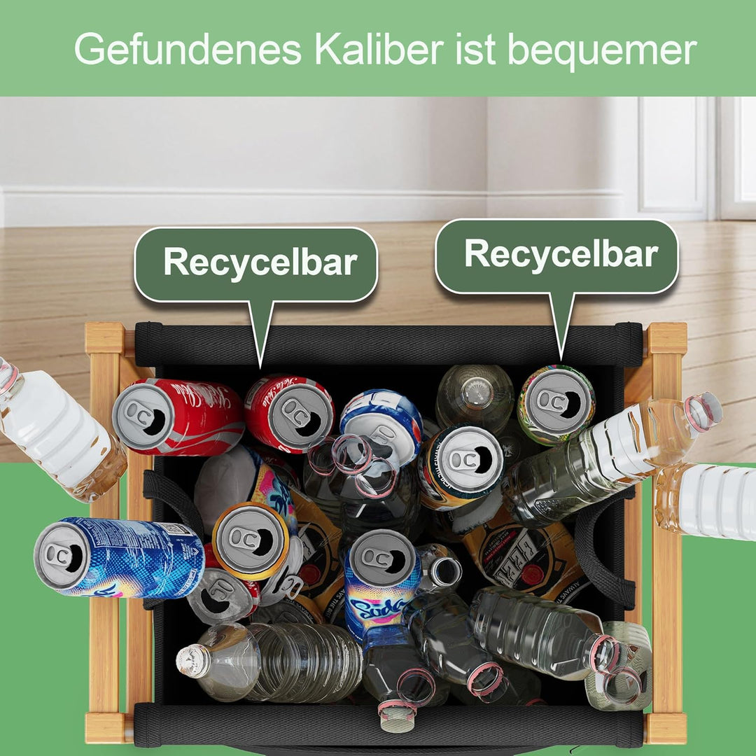 ADEL DREAM 80L Pfandflaschen Sammelbehälter mit Deckel Gross Pfandflaschen Aufbewahrung Behälter Lee