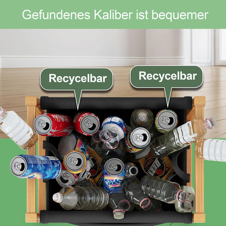 ADEL DREAM 80L Pfandflaschen Sammelbehälter mit Deckel Gross Pfandflaschen Aufbewahrung Behälter Lee