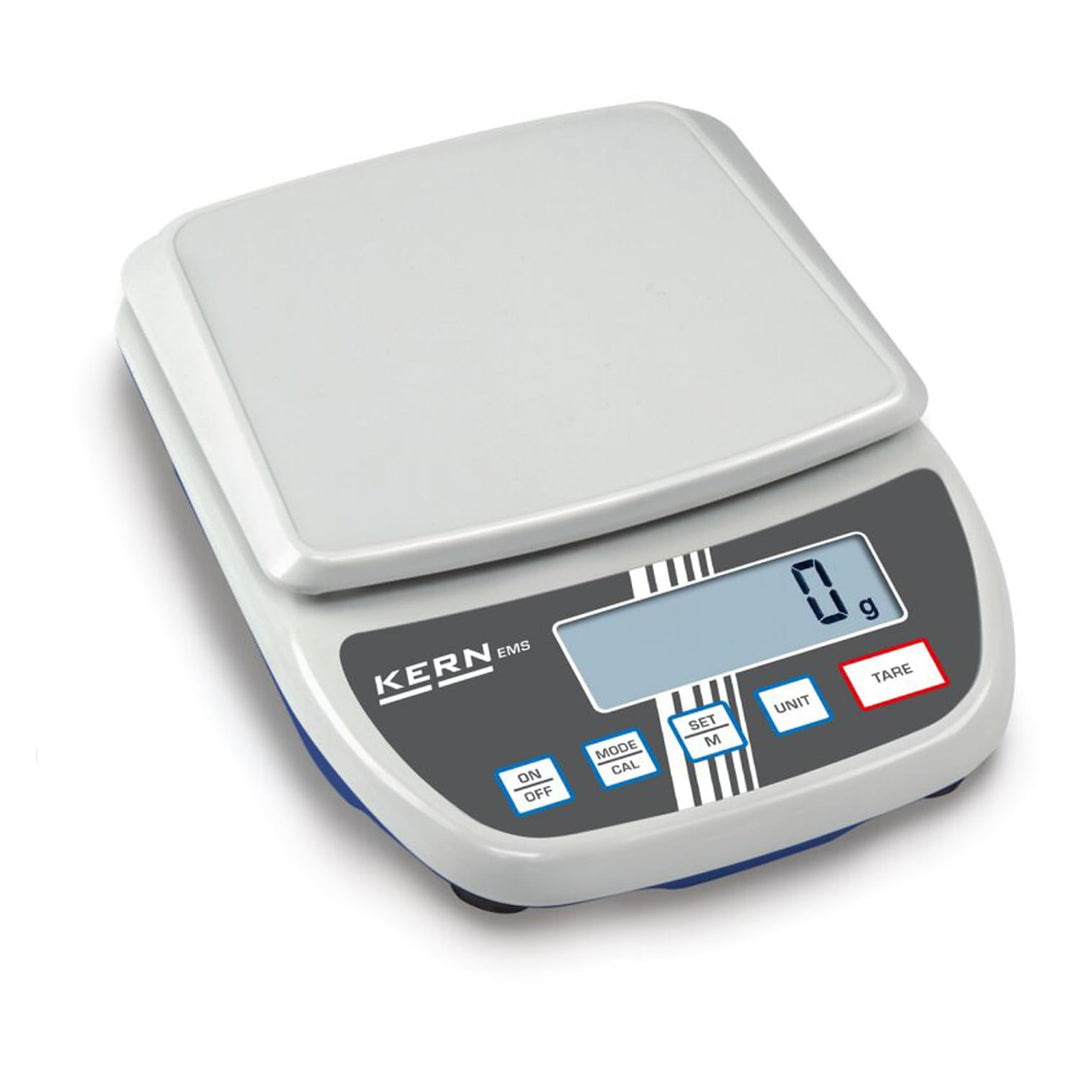 Einsteiger-Laborwaage mit grosser Wägeplatte [Kern EMS 12K0.1] Präzision bis 0,1 g, Wägebereich max.