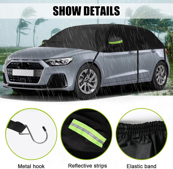 Halbe Autoabdeckung Ersatz für Audi A1 2010-2025, Softtop Dachschutz Autoabdeckung Wasserdicht, Halb
