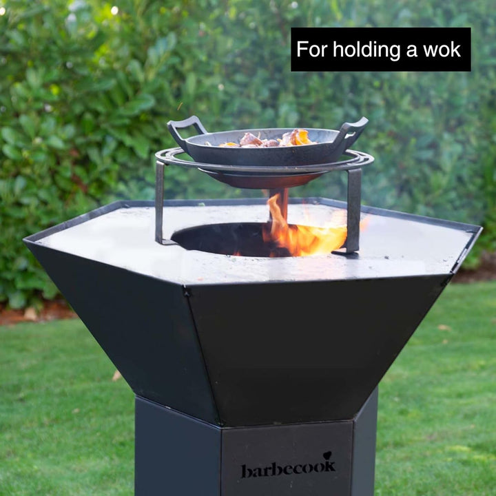 Barbecook Wok- und Dutch-Ofen-Halter Dynamic Centre mit 36 cm Durchmesser aus hitzebeständigem Stahl