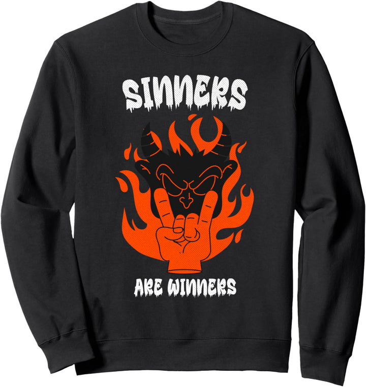 Sünder sind Gewinner Satanische Dame Teufel Satan Sweatshirt