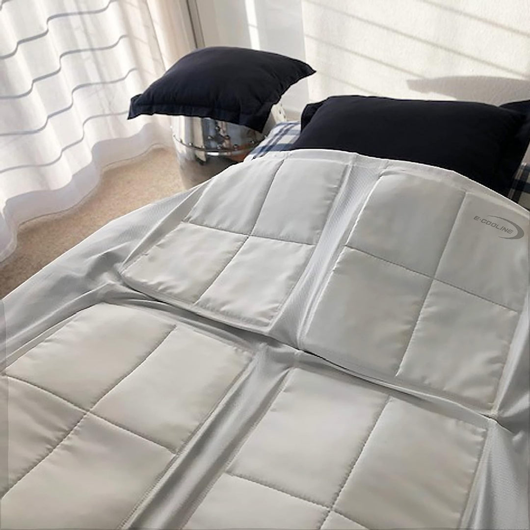 E.COOLINE Kühlende Bettdecke -135x295cm | selbstkühlende Decke für erholsamen Schlaf | kühler Schlaf