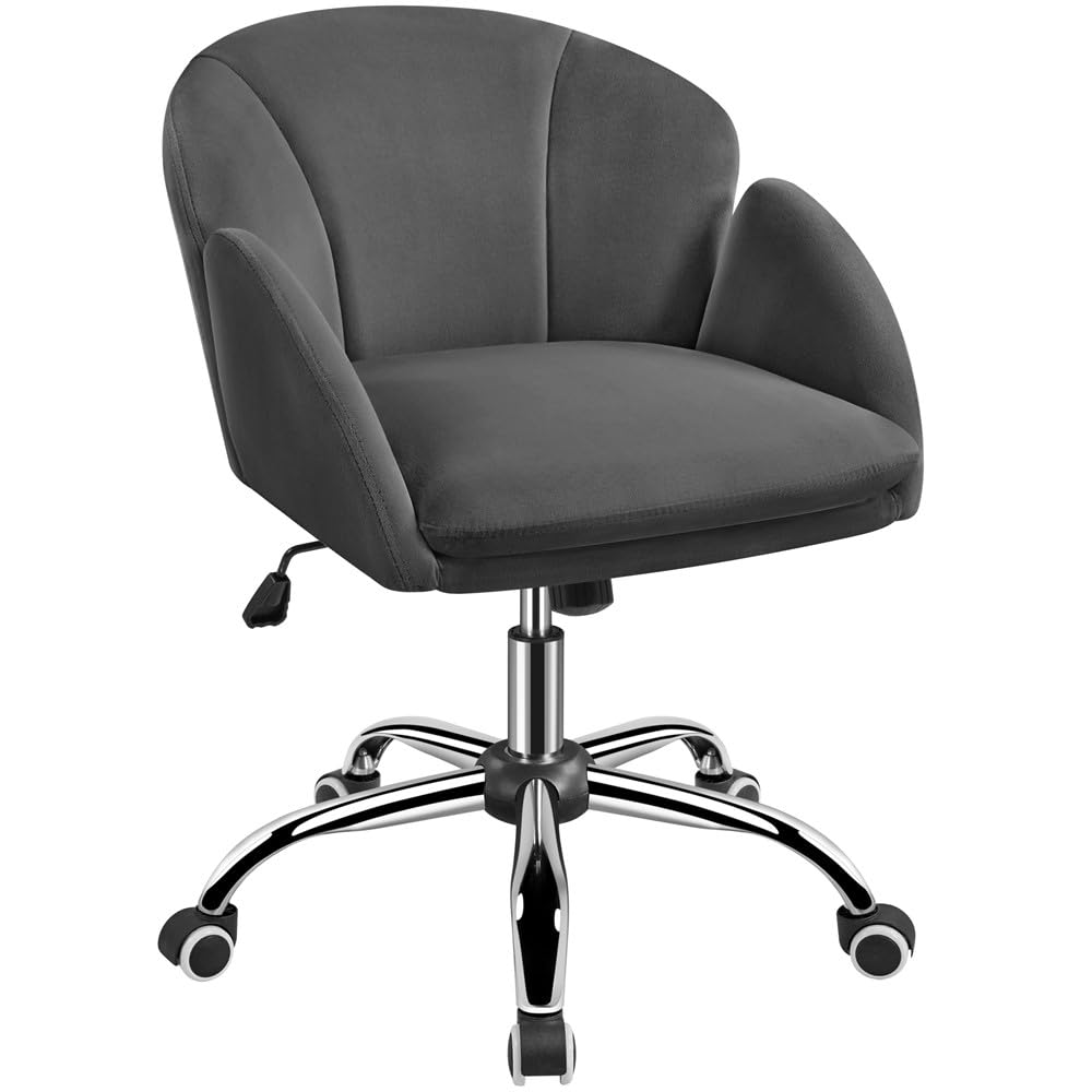 Yaheetech Schreibtischstuhl Ergonomisch Bürostuhl bis 136 kg Belastbar, Drehstuhl Höhenverstellbar C