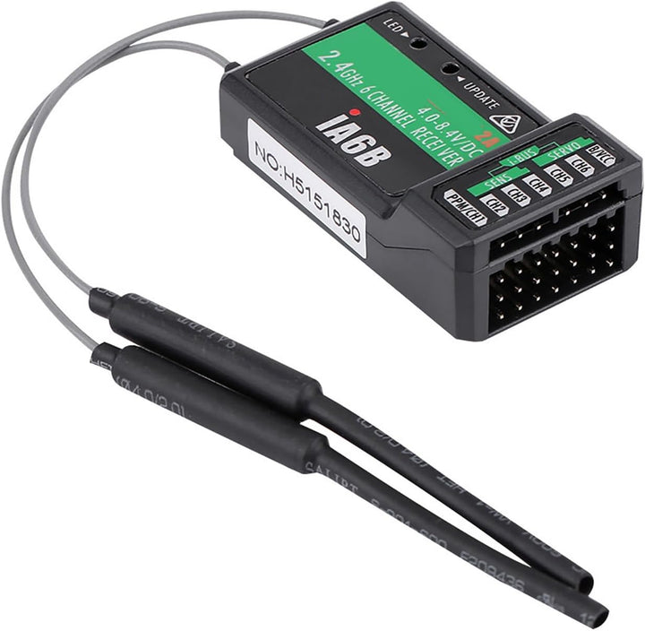 Dilwe RC-Empfänger, 2.4G 6CH RC-Empfänger PPM für FS-I6X FS-I6S I8 RC-Sender