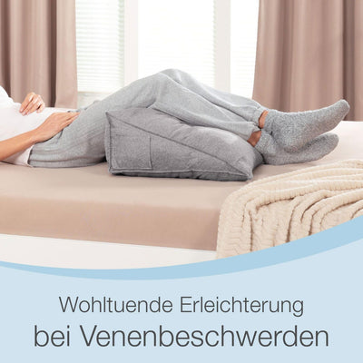 maxVitalis Rückenkissen, Keilkissen für Bett und Sofa geeignet, Lendenkissen, dreieckiges Lesekissen