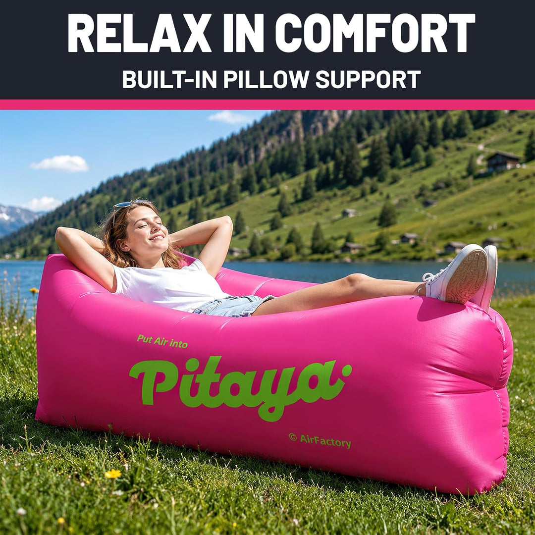 Aufblasbare Couch, Airlounge, Strandliege Aufblasbar, Camping Sofa Aufblasbar, LuftSofa, Tragbar Inf