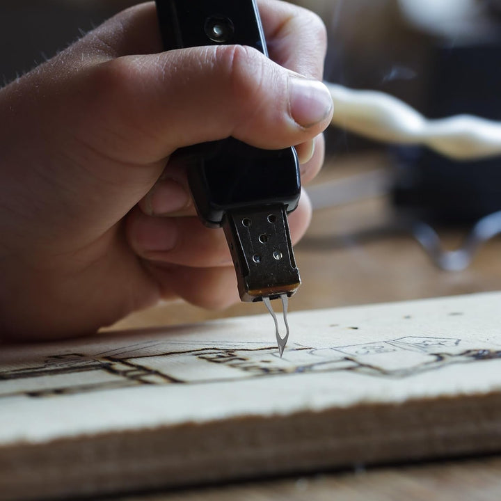 Garneck Holzbrennerstift Brennspitzen mit Drahtspitze Eisenmaterial für Exakte Holzgravur Hitzebestä