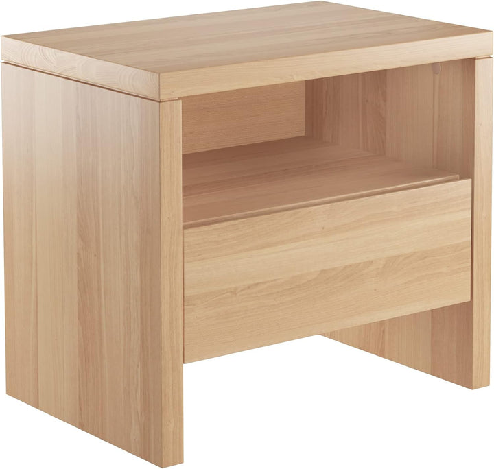 Erst-Holz Nachttisch Buche Nachtkästchen Bettkommode mit Schublade 90.20-K42