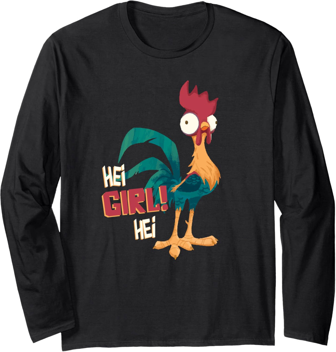 Disney Moana Hei Hei Chicken Hei Girl Hei Langarmshirt