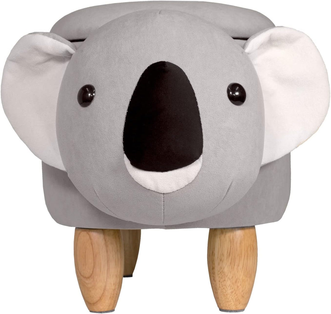 SVITA Animal Storage Kinderhocker Tierhocker mit Stauraum gepolsterter Hocker mit Holzbeinen Tier-Mo