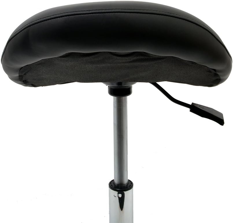 Promafit Sattelhocker/Sattelstuhl mit Gummirollen für alle Böden und Metallfuss - ergonomisch - stuf