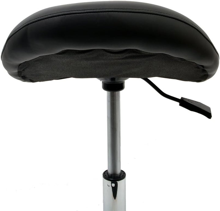 Promafit Sattelhocker/Sattelstuhl mit Gummirollen für alle Böden und Metallfuss - ergonomisch - stuf