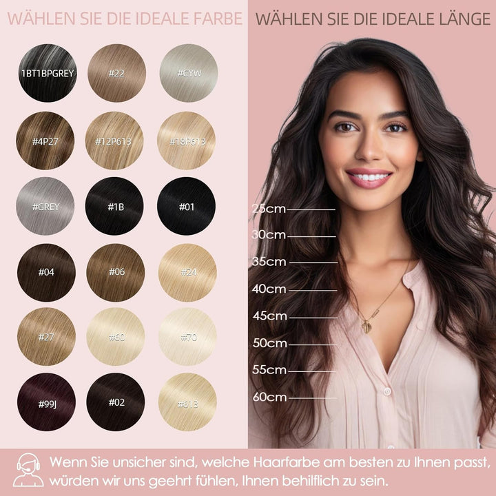 Tape in Extensions Echthaar 20stk, leicht Version Tape Extensions Echthaar, Remy Haarextensions Tape