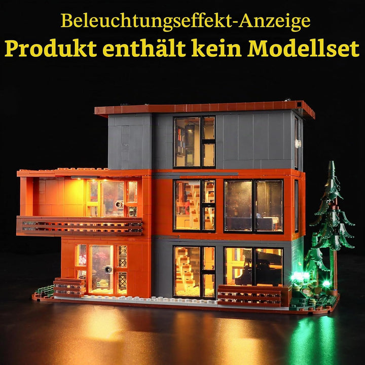 GEAMENT LED Licht-Set Kompatibel mit Lego Das Haus der Cullens aus Twilight Ideas 21354 Bausteine Mo