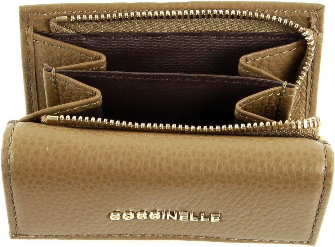 Coccinelle Metallic Soft Mini Wallet Moss Green