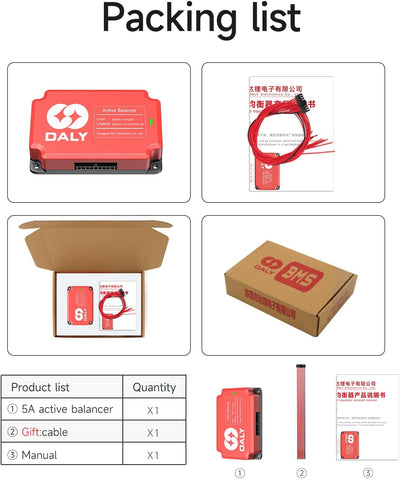 Daly 5A Active Equalizer 16S Active Balancer für Lifepo4 Li-ion LTO Batterie Gruppen Kondensator Bal