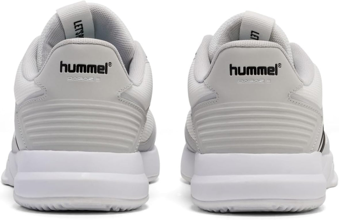 hummel Dagaz Iii Unisex Erwachsene Handball Sportschuh 36 EU White Black Grey, 36 EU White Black Gre