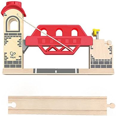 Hape Eisenbahnwelt Zugbrücke aus Holz, ab 3 Jahren