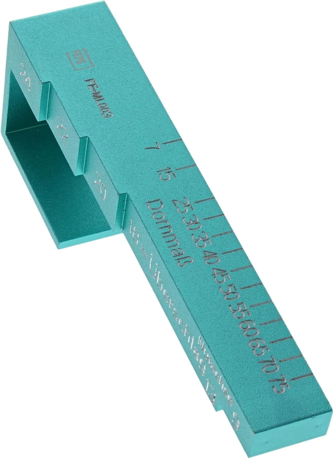 Tool Messlehre FE-ML003 Fenstermesslehre Aluminium zum Ausmessen von Dornmass, Überschlag und Nutach