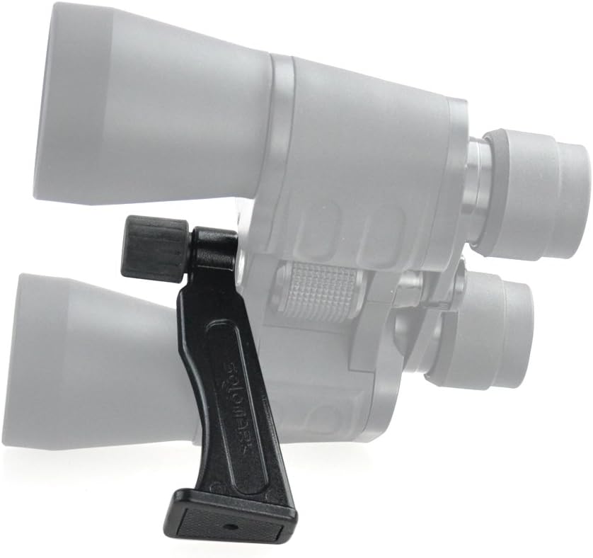 SOLOMARK Fernglas Stativ Adapter – Aluminium Stativadapter für Ferngläser, 1/4-Zoll-Stativ mit Schra