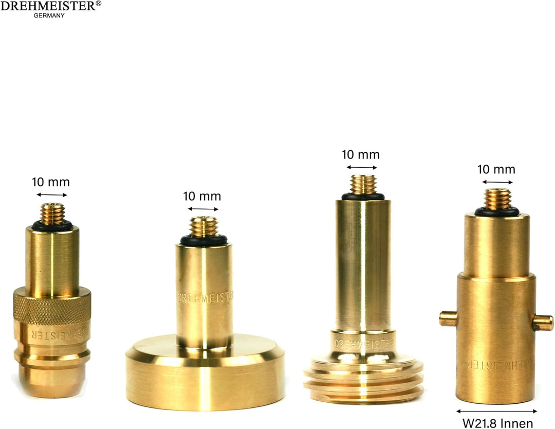 Drehmeister LPG Adapter Set M10 lang - für Gasfahrzeuge - Tankadapter mit Etui - Alle Europa Autogas