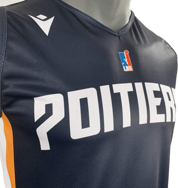 Poitiers Basket 86 Unisex Poitiers Maillot Officiel Extérieur 2019-2020 Outdoor XL Blau, XL Blau
