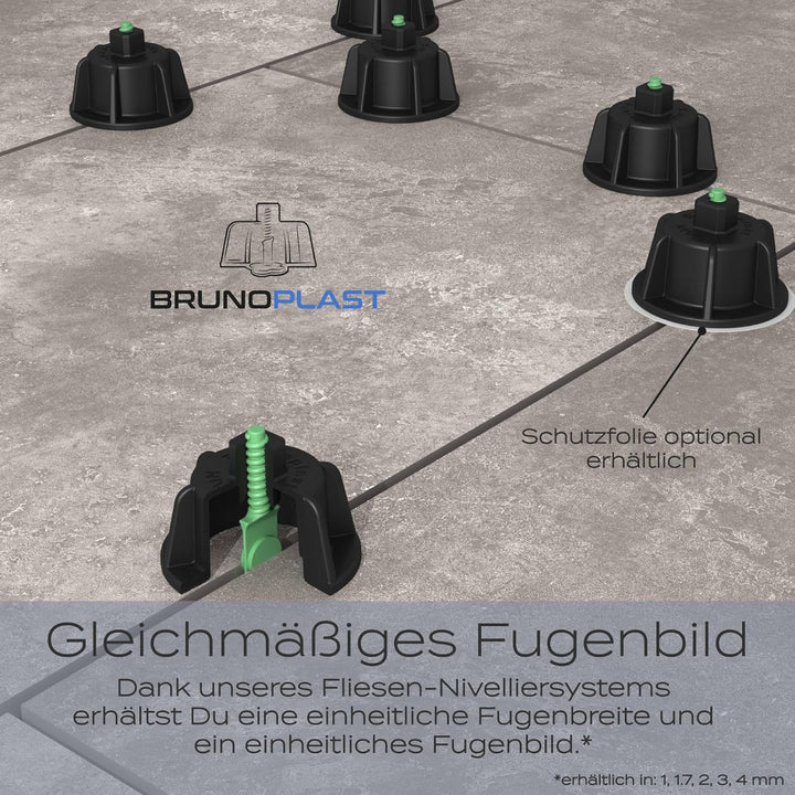Fliesen Nivelliersystem 250x Zuglaschen Standard/linear PRO für 4 mm Fugen | Nivelliersystem zum Ver