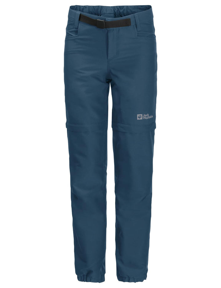 Jack Wolfskin Jungen Outdoorhose Active Zip Off Pants K 116 Dark Sea, 116 Dark Sea
