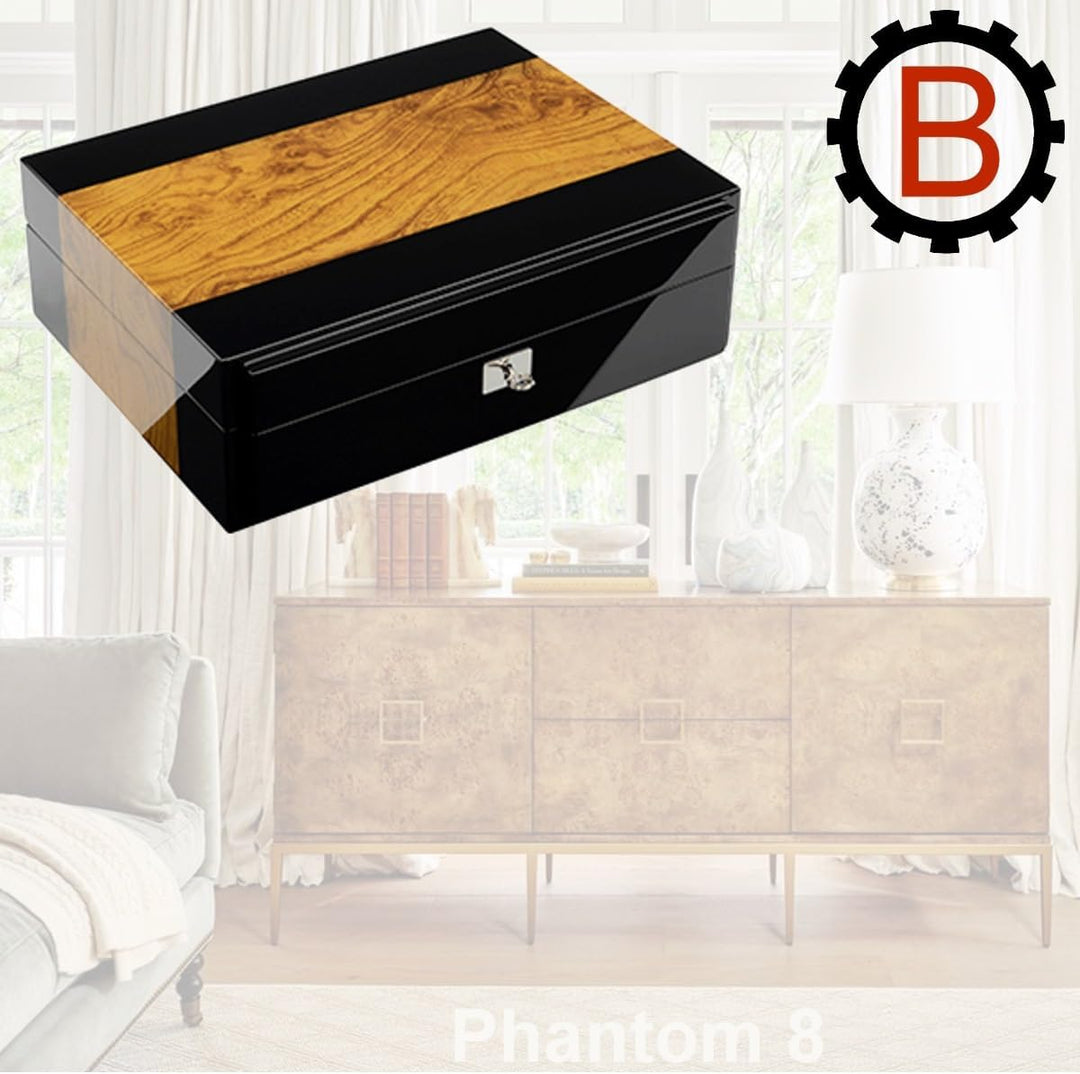 BULLONGÈ Uhrenbox PHANTOM für 8 Uhren - einzigartig