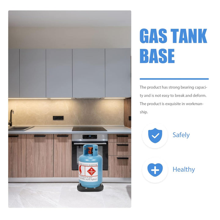 BESTonZON Gasbeh?lter Fach Gasflasche Basis Propan Tank Feste Tablett Unterst¨¹tzung Gas Tank Gas Ta