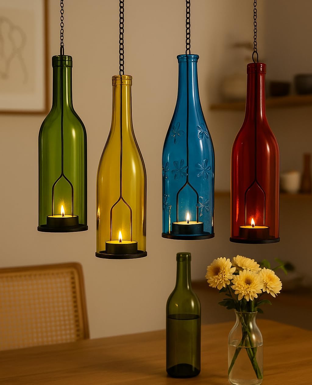 gzero Schmiedeeisen Leuchter, matt schwarz Finish dekorativer Kerzenhalter für Heimwerker Beleuchtun