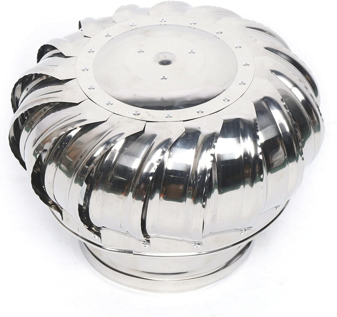 Schornsteinaufsatz Lüftungsaufsatz Edelstahl Drehbarer Kugelaufsatz 160 mm Turbo Kaminaufsatz für In