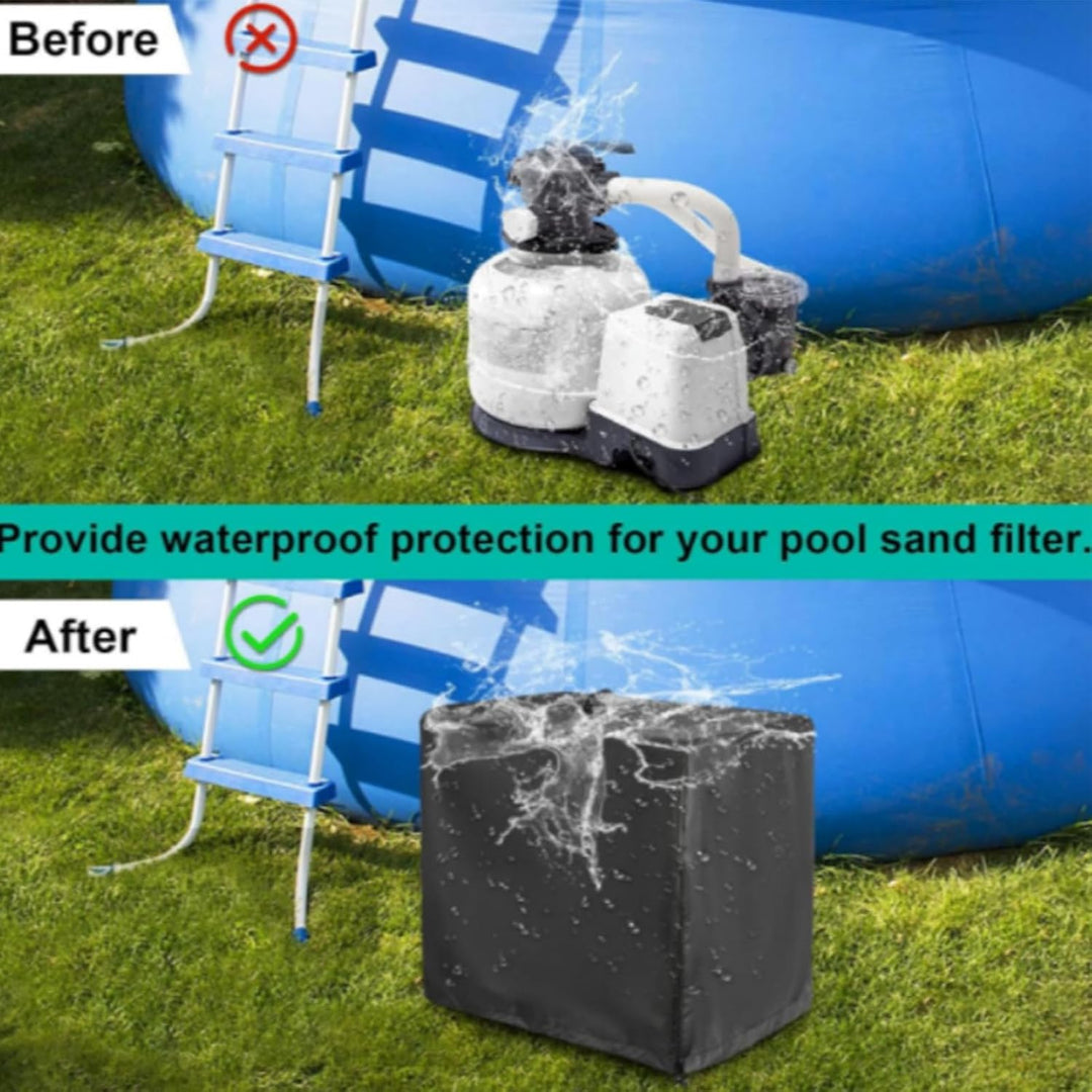 Poolpumpe Abdeckung | Poolpumpenabdeckung | Asserdichte Sandfilteranlage Abdeckung | Pool Sandfilter