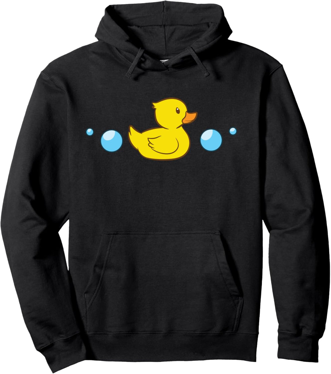 Süsse Gummiente im Wasser Liebt Gummienten Pullover Hoodie