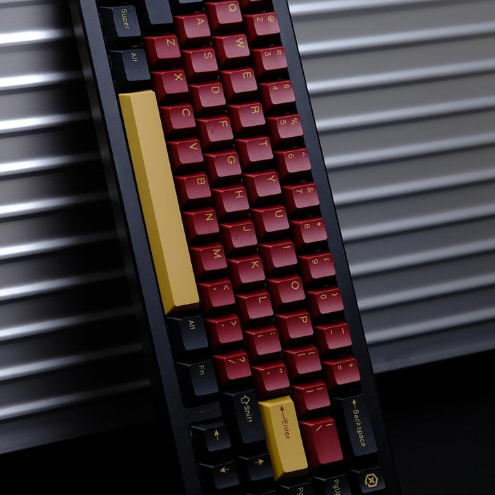 175 Tasten Double Shot PBT Keycaps Cherry Profil Red Samurai Tastenkappen für Cherry Mx Switches ISO