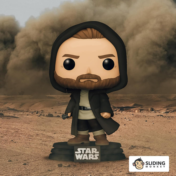 Funko Pop Obi-Wan Kenobi in Jedi Robe 544 Exclusive Box and Slip Protector Include