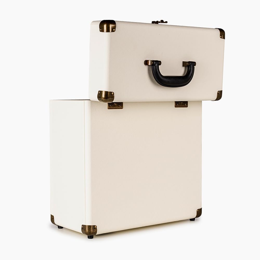 Audizio RC32 - Robuster Koffer für Schallplatten Aufbewahrung - Design Vinyl Holder - Plattenkoffer