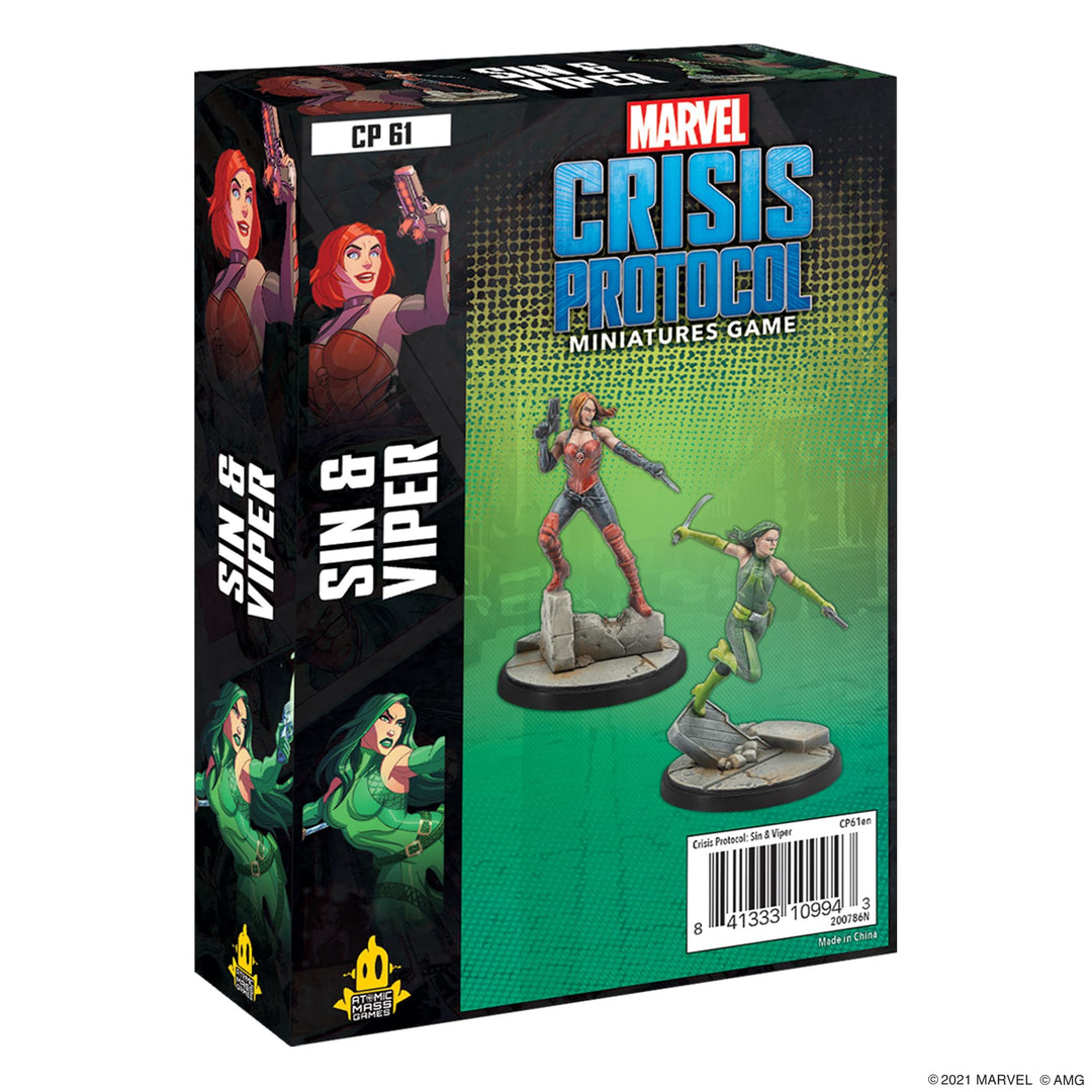 Atomic Mass Games Fantasy Flight Games - Marvel Crisis Protocol: Sin and Viper Character Pack - Mini