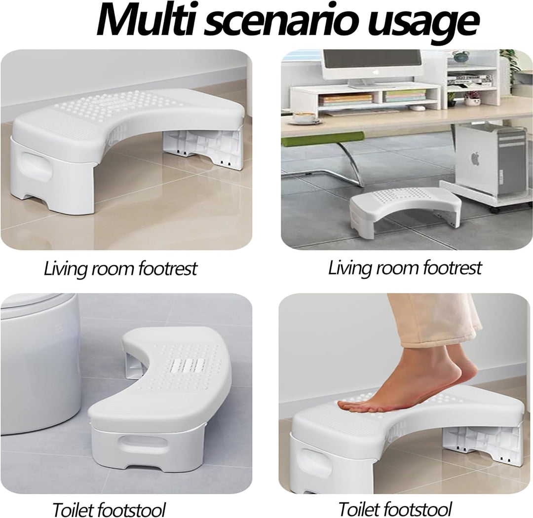 Toilettenhocker Klappbar, Toilettenhilfe Tritthocker, Physiologischer Hocker Badezimmer für Erwachse